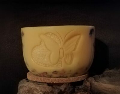Wachslaterne Schmetterling ~ Doppelspirale – Bild 2