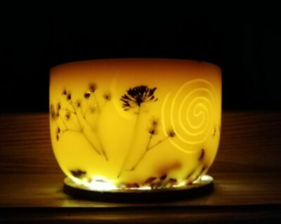 Wachslaterne Schmetterling ~ Doppelspirale – Bild 3
