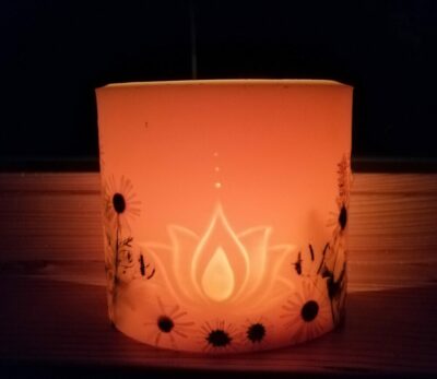 Windlicht Lotus
